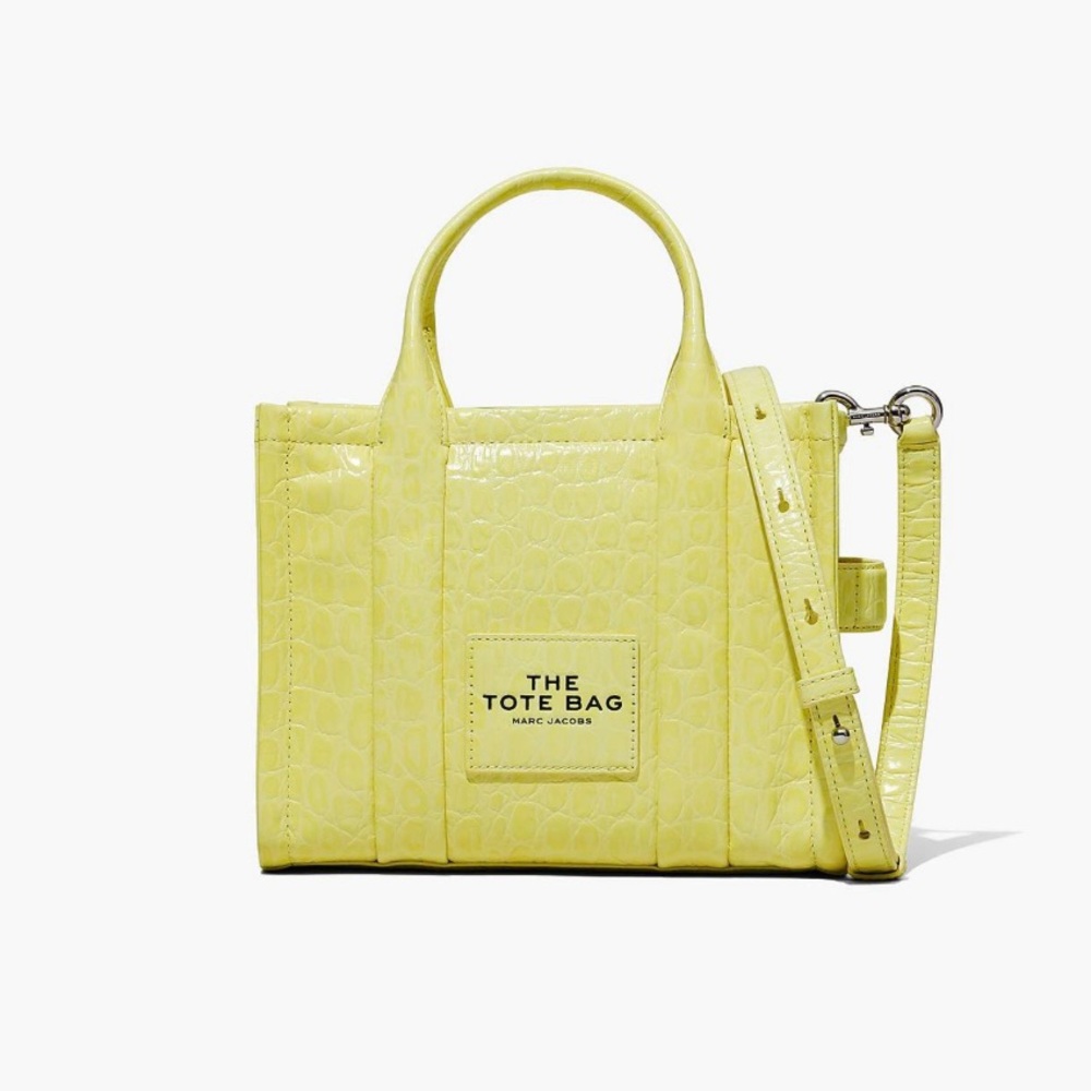 THE CROC-EMBOSSED MINI TOTE BAG